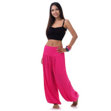 Hot Pink, Genie Pants, Harem Pants, Yoga Pants FA313
